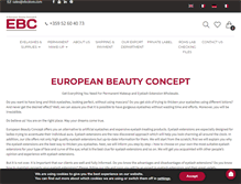 Tablet Screenshot of europeanbeautyconcept.com